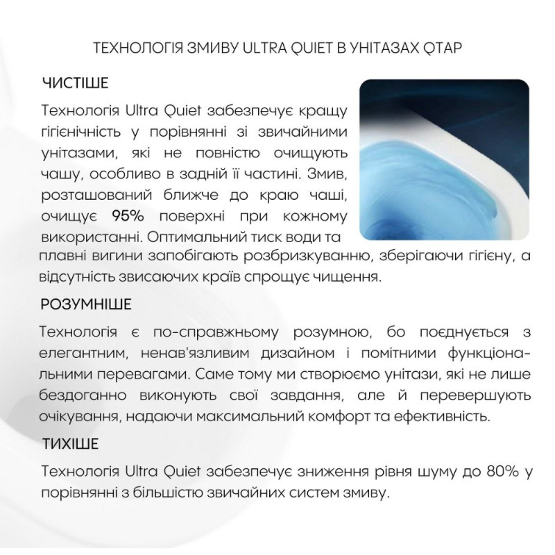Готове рішення Qtap для ванної кімнати: підвісний унітаз Scorpio Ultra Quiet + комплект інсталяції Nest 4 в 1 (кругла клавіша Matt Black)