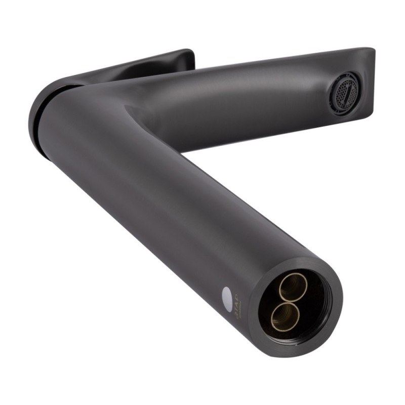 Змішувач для раковини Qtap Vlasta New високий QTVLA269GMB45653 Gunmetal Black PVD
