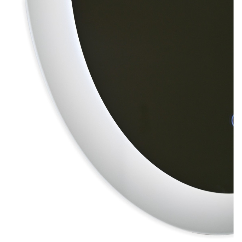 Дзеркало Qtap Taurus R600 з LED-підсвічуванням Touch, з антизапотіванням, з димером, рег. темп. кольору (3000-6500K) QT2478R607
