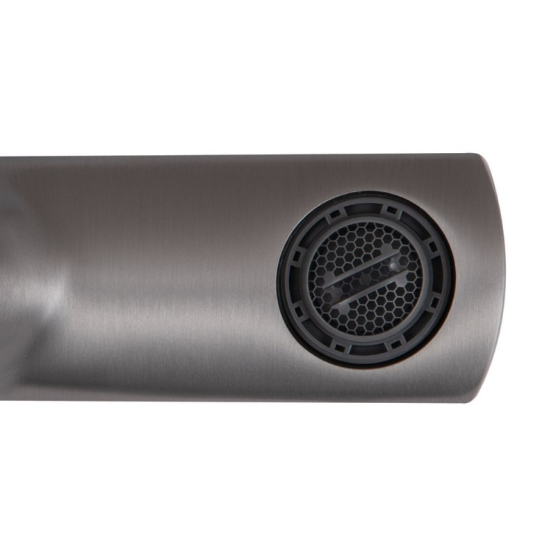 Змішувач для ванни Qtap Slavonice (з душовим гарнітуром) QTSLV259GMB48035 Gunmetal Black PVD