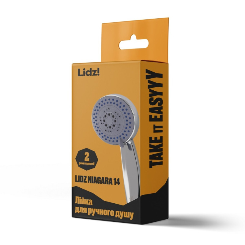 Лійка для ручного душу Лейки Lidz Niagara 14 95 мм округла LDNIA14CRM35465 Chrome