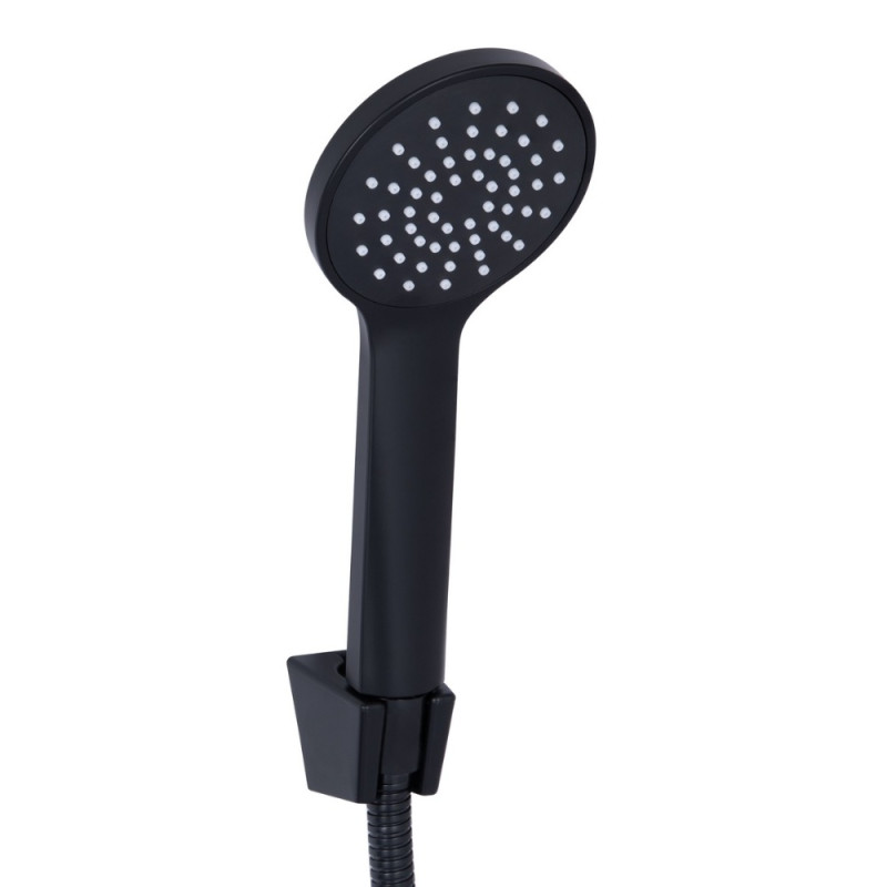 Змішувач для ванни Lidz Latwa 006 (з душовим гарнітуром) (k35) LDLAT006BLA45419 Black