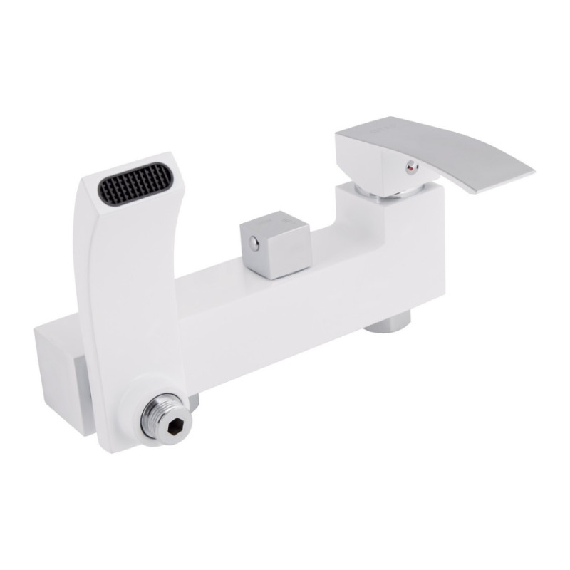Душова система універсальна Qtap Swan Cascada на три споживача (з виливом) QTSWA111CRW45570 Chrome/White