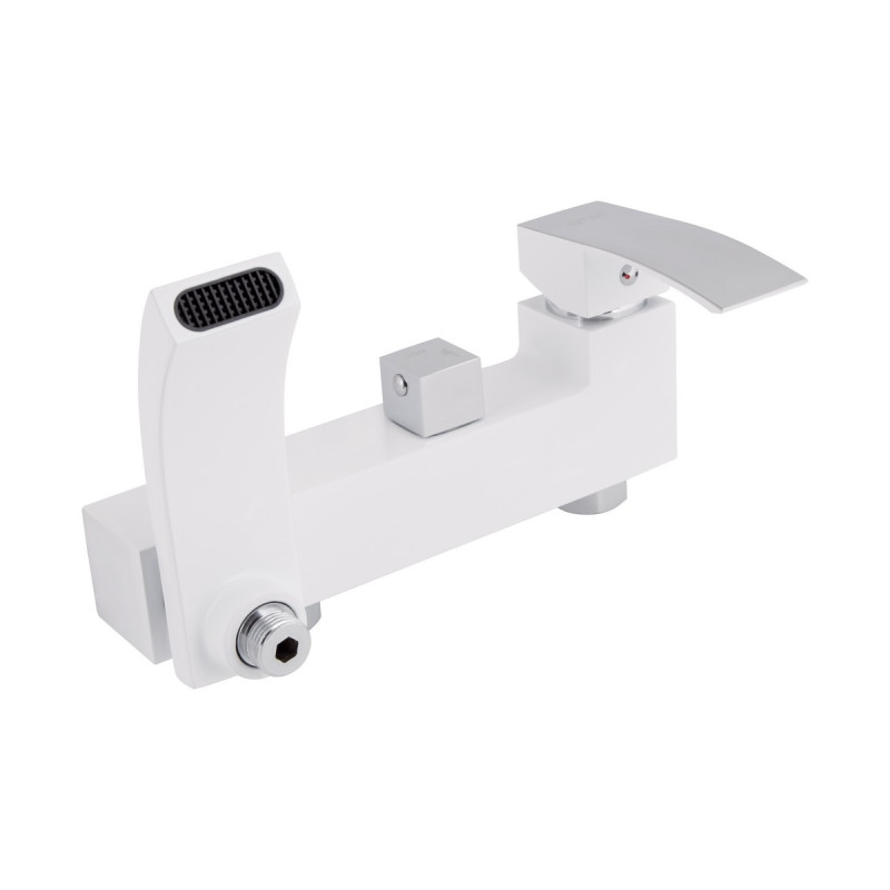 Душова система універсальна Qtap Swan Cascada на три споживача (з виливом) QTSWA111CRW45570 Chrome/White