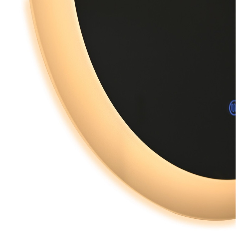 Дзеркало Qtap Taurus R600 з LED-підсвічуванням Touch, з антизапотіванням, з димером, рег. темп. кольору (3000-6500K) QT2478R607