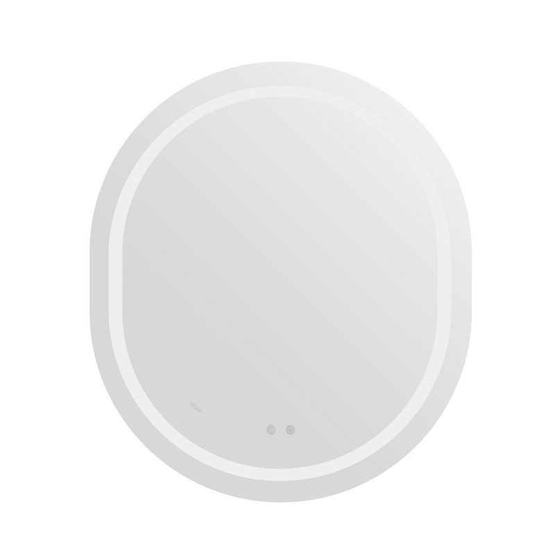 Зеркало Qtap Gemini 800х700 с LED-подсветкой Touch, с антизапотеванием, с диммером, рег. темп. цвета (3000-6500K) Reverse QT2578R8070