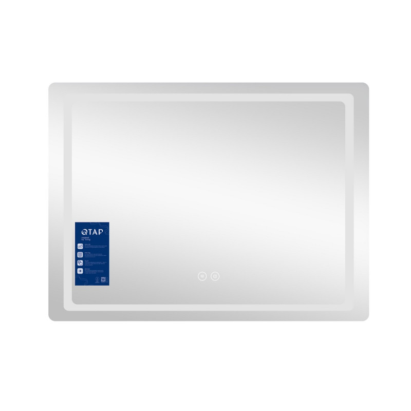 Зеркало Qtap Mideya (DC-F614) 700х500 с LED-подсветкой Touch, с антизапотеванием, диммером QT2078NCF07050W