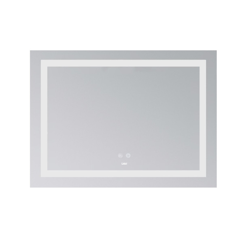 Зеркало Lidz Kubis (KU1) 900х700 с LED-подсветкой Touch, с антизапотеванием, с диммером, рег. яркости LD78LF9049070