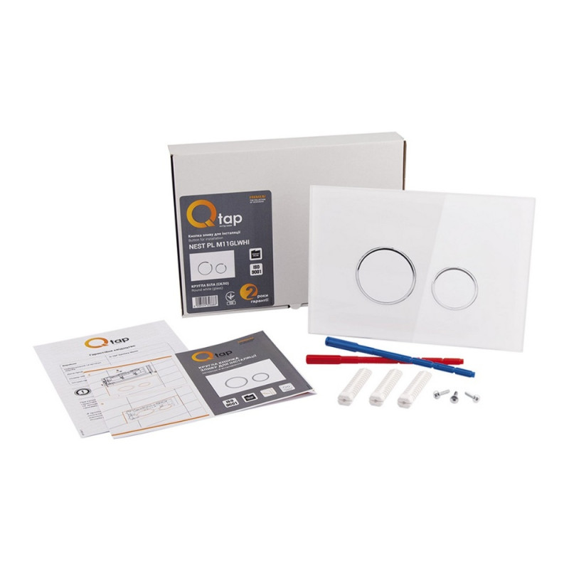 Панель змиву для унітаза Qtap Nest QT0111V1164GW