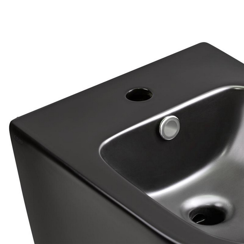 Биде подвесное Qtap Scorpio 515x360x345 Matt black QT1455053FMB