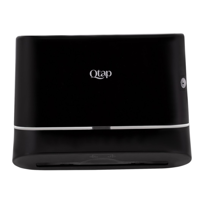 Тримач для паперових рушників Qtap Pohodli 300 мм QTDR600BP Black (Pobut)