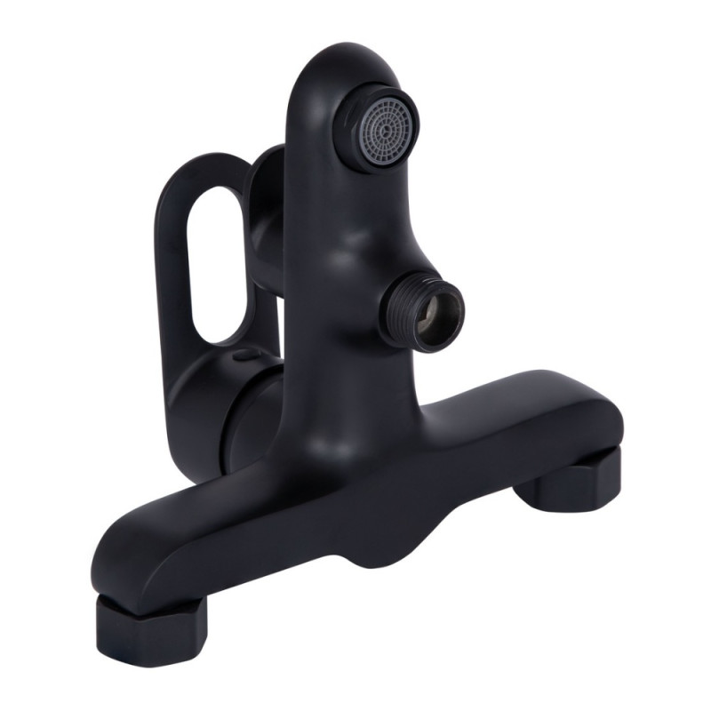 Смеситель для ванны Lidz Latwa 006 (c душевым гарнитуром) (k35) LDLAT006BLA45419 Black