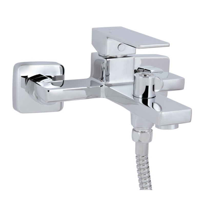 Змішувач для ванни Qtap Gemini (з душовим гарнітуром) QTGEM259CRM45681 Chrome