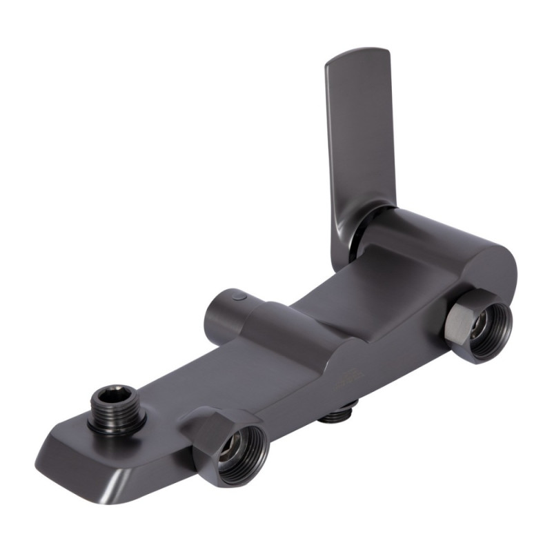 Душова система для душу Qtap Slavonice на два споживача QTSLA110GMB45913 Gunmetal Black PVD