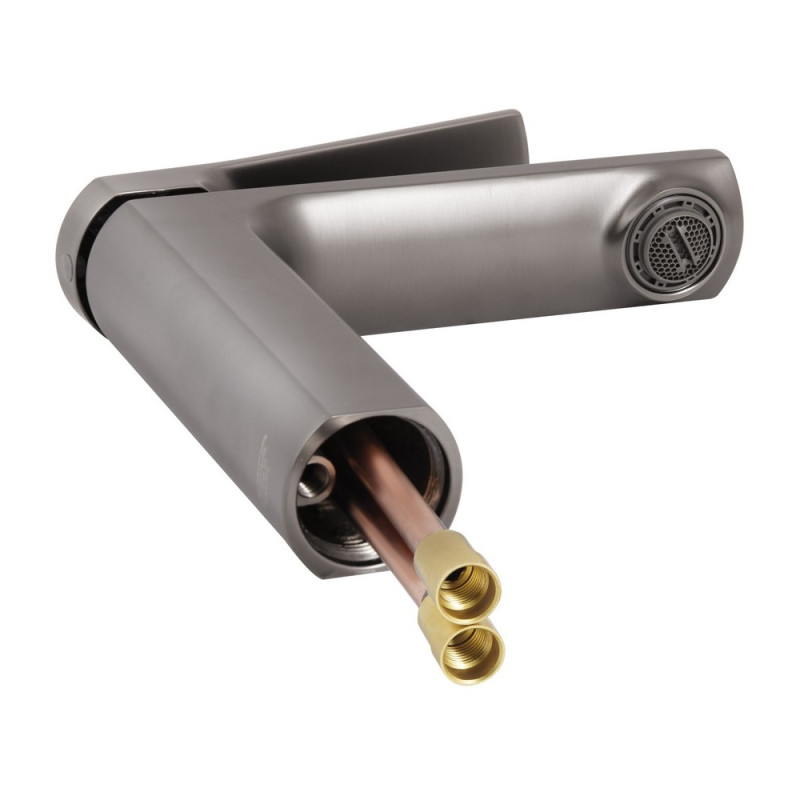 Змішувач для раковини Qtap Slavonice QTSLA270GMB45924 Gunmetal Black PVD