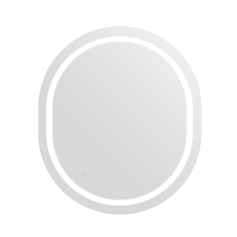 Зеркало Qtap Gemini 800х700 с LED-подсветкой Touch, с антизапотеванием, с диммером, рег. темп. цвета (3000-6500K) Reverse QT2578R8070
