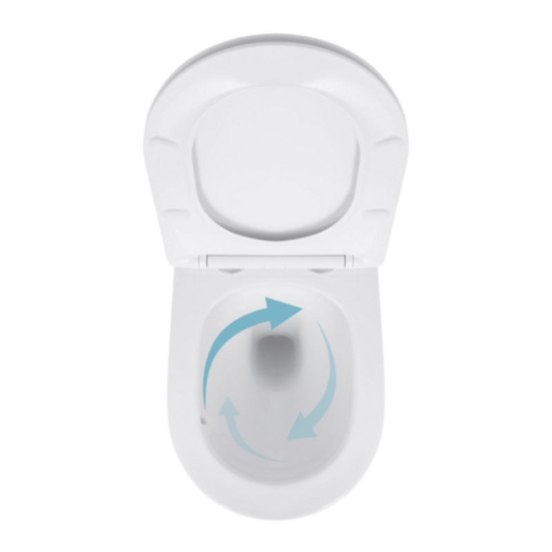 Унитаз подвесной Qtap Jay безободковый с сиденьем Soft-close QT07335175W