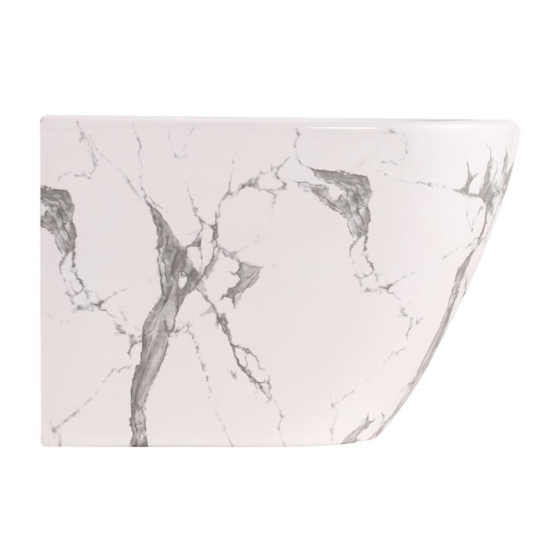 Біде підвісне Qtap Robin 515x370x350 мм, Marble QT13551381GMR