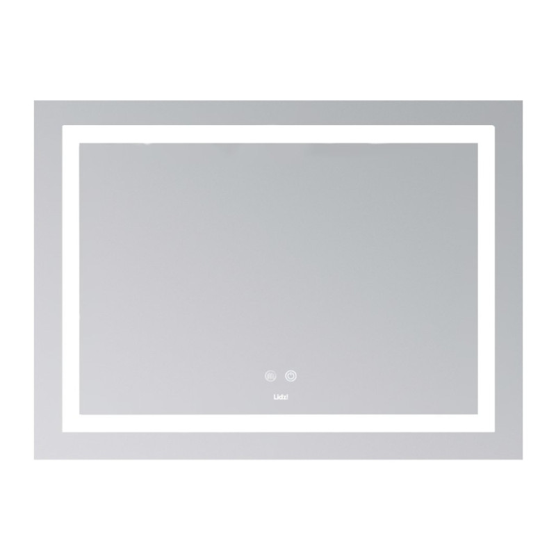Дзеркало Lidz Kubis (KU1) 900х700 з LED-підсвічуванням Touch, з антизапотіванням, з димером, рег. яскравостіLD78LF9049070