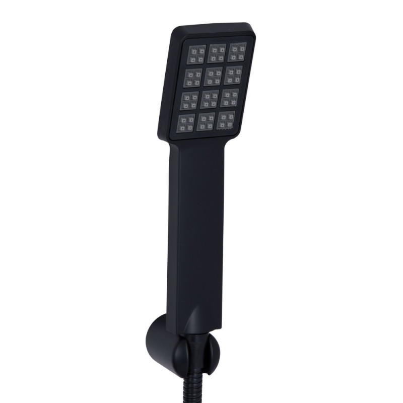 Змішувач для ванни Lidz Wawel 006 (з душовим гарнітуром) (k35) LDWAW006BLA45393 Black