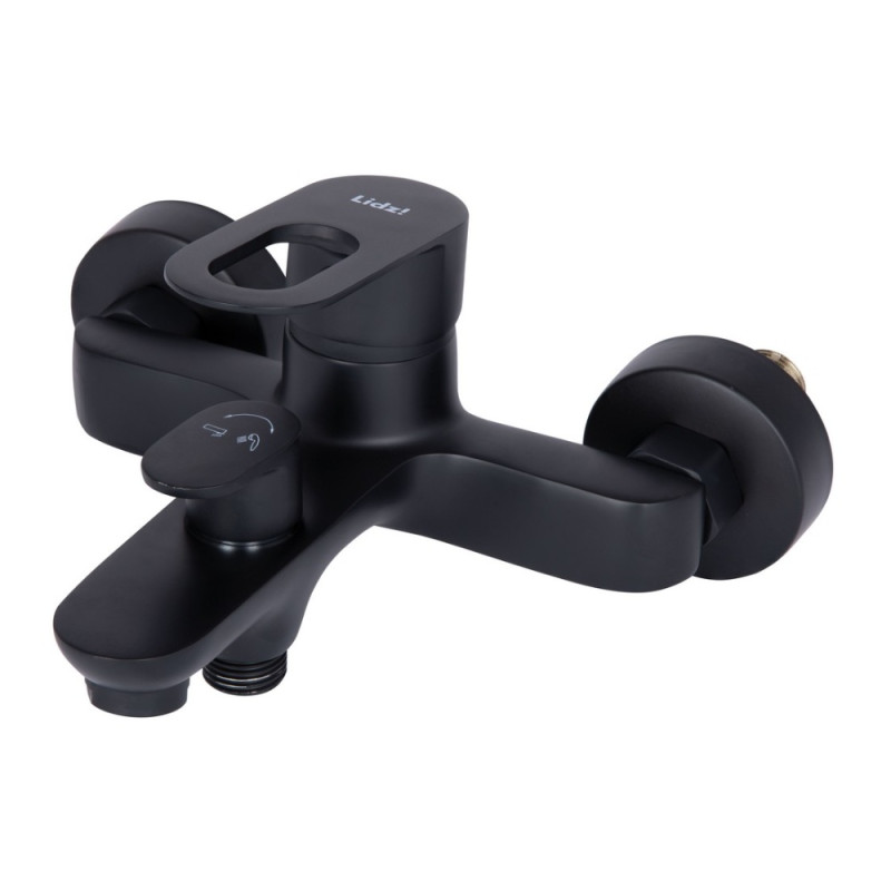 Смеситель для ванны Lidz Latwa 006 (c душевым гарнитуром) (k35) LDLAT006BLA45419 Black