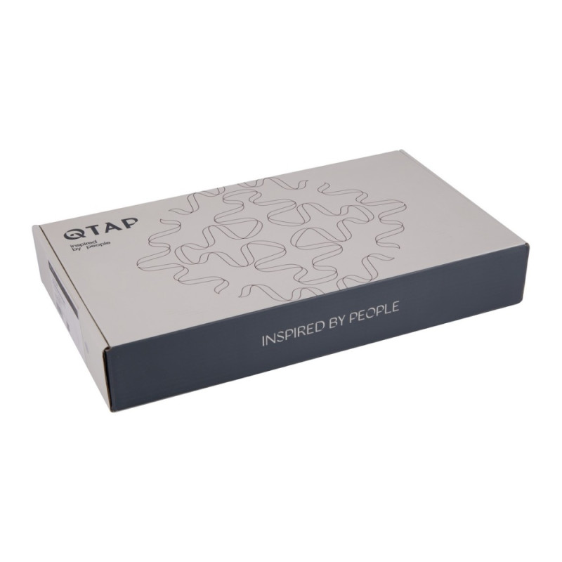 Змішувач для раковини Qtap Vlasta New високий QTVLA269GMB45653 Gunmetal Black PVD