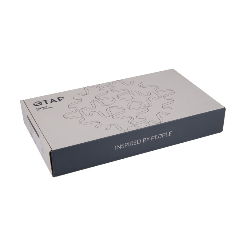 Смеситель для раковины Qtap Vlasta New высокий QTVLA269GMB45653 Gunmetal Black PVD