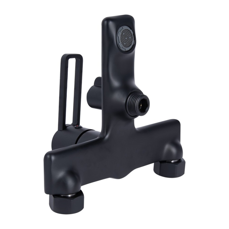 Смеситель для ванны Qtap Taurus (c душевым гарнитуром) QTTAU259BLM45662 Black Matt