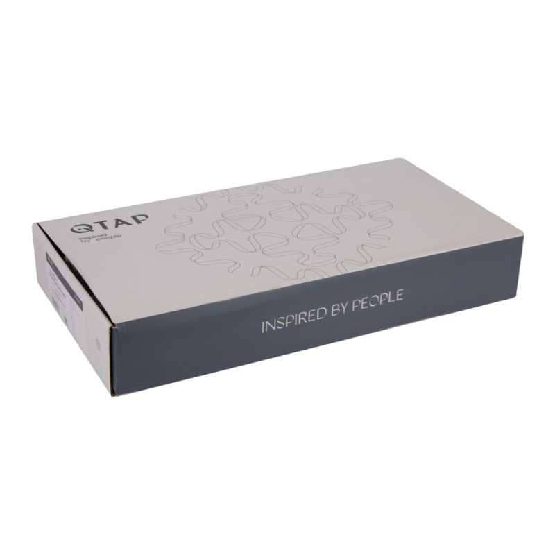Смеситель для раковины Qtap Gemini высокий QTGEM269GMB45680 Gunmetal Black PVD