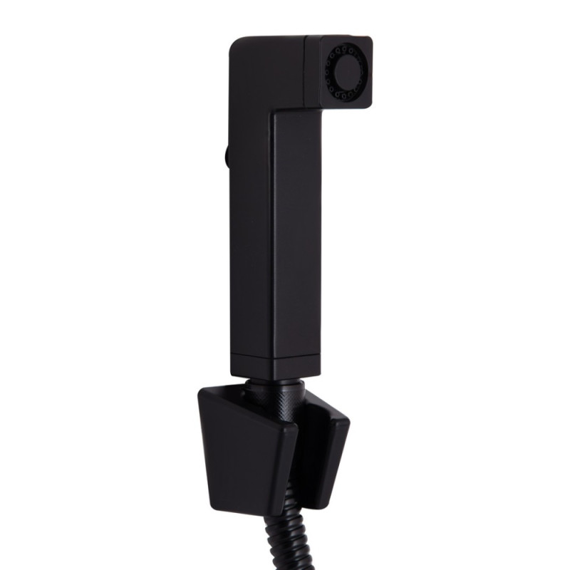 Змішувач для раковини Qtap Gemini (з гігієнічним душем) QTGEM272BLM45690 Black Matt