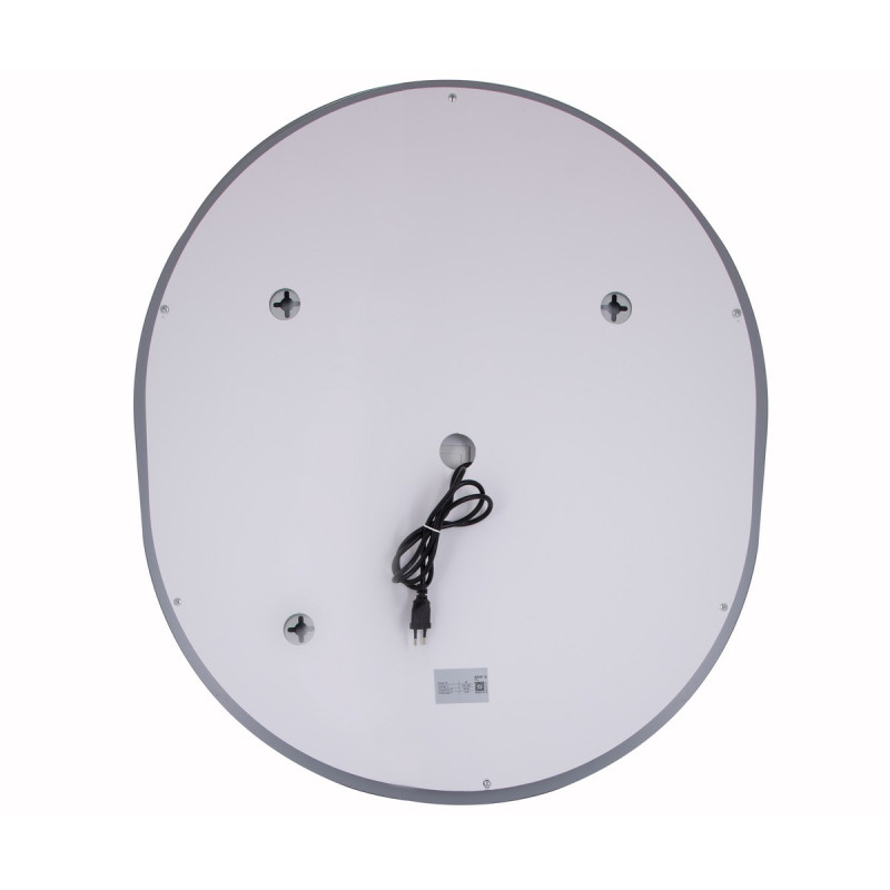 Зеркало Qtap Gemini 800х700 с LED-подсветкой Touch, с антизапотеванием, с диммером, рег. темп. цвета (3000-6500K) Reverse QT2578R8070
