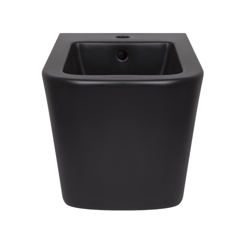 Биде подвесное Qtap Tern New  500x360x320 мм Matt Black QT17551303GMB