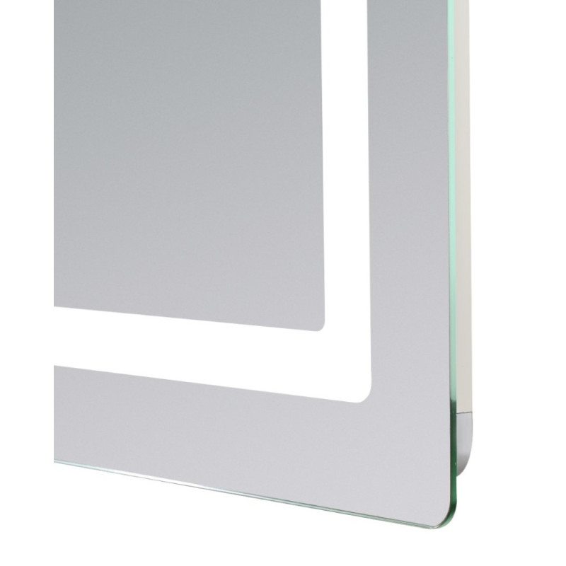 Дзеркало Lidz Kubis (KU2) 1000х800 з LED-підсвічуванням Touch, з антизапотіванням, з димером, рег. яскравості LD78LF6141008048450