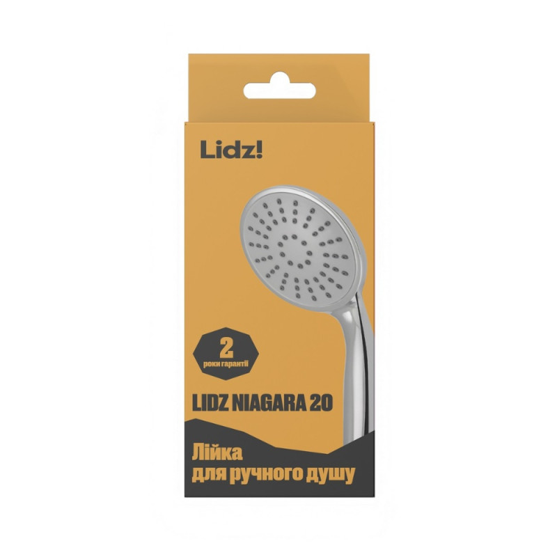 Лійка для ручного душу Лейки Lidz Niagara 20 80 мм округла LDNIA20CRM35448 Chrome