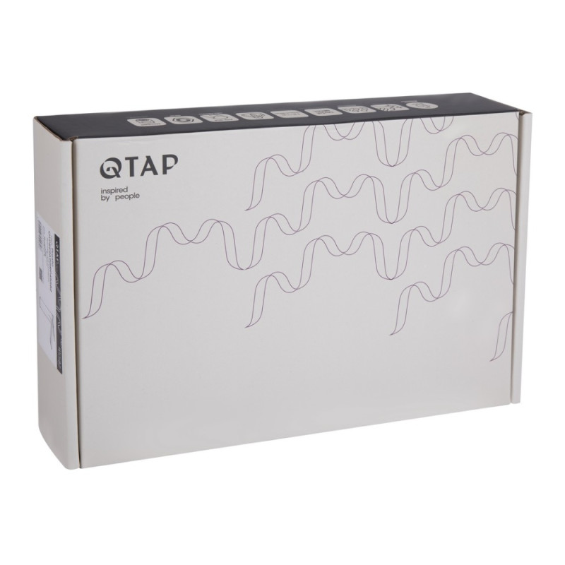 Змішувач для раковини Qtap Presto високий QTPRE269GRP45582 Graphite