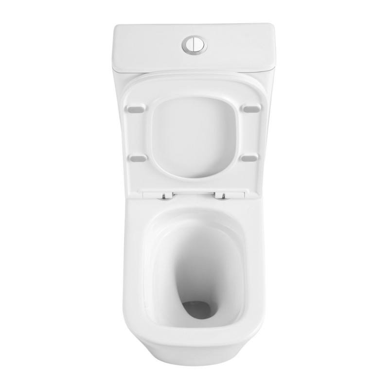 Унитаз напольный Qtap Tern Ultra Quiet безободковый с сиденьем Soft-Close QT17226003AW White