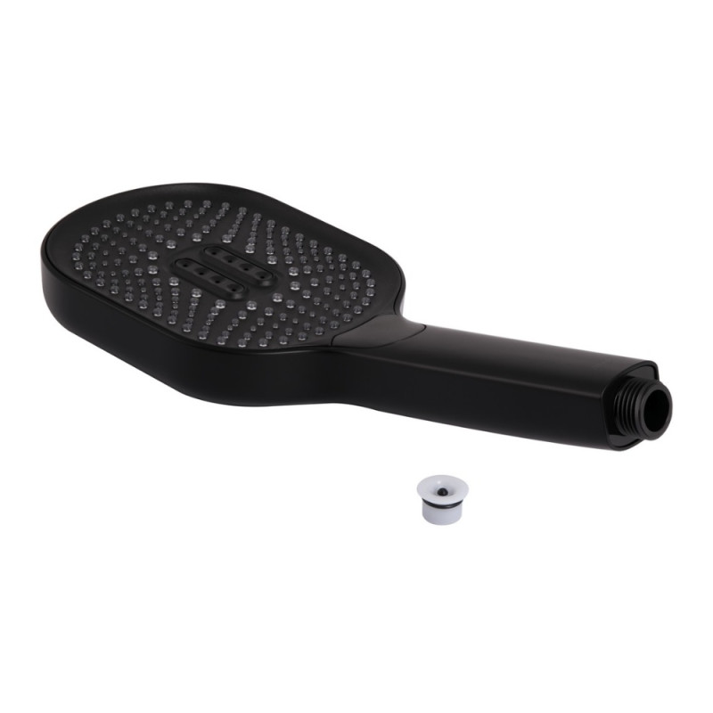 Лійка для ручного душу Qtap Rucni 140*110 мм QTRUC125BLM45961 Black Matt