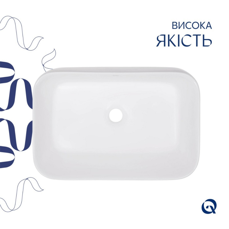 Раковина-чаша Qtap Scorpio 550х390х120 White QT14112243WN