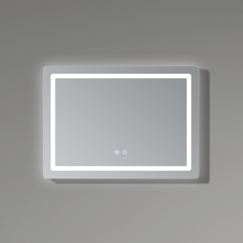 Дзеркало Qtap Mideya (DC-F614) 700х500 з LED-підсвічуванням Touch, з антизапотіванням, димером QT2078NCF07050W