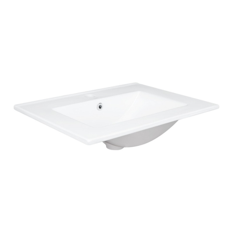Раковина Qtap Albatross 600х460х180 White з донним клапаном QT01113060CW