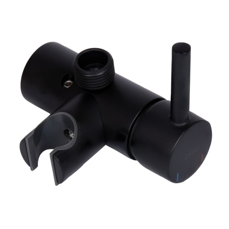 Набор для гігієнічного душу Qtap Inspai-Varius округлий QTINSVARBСRV00440001 Black Matt