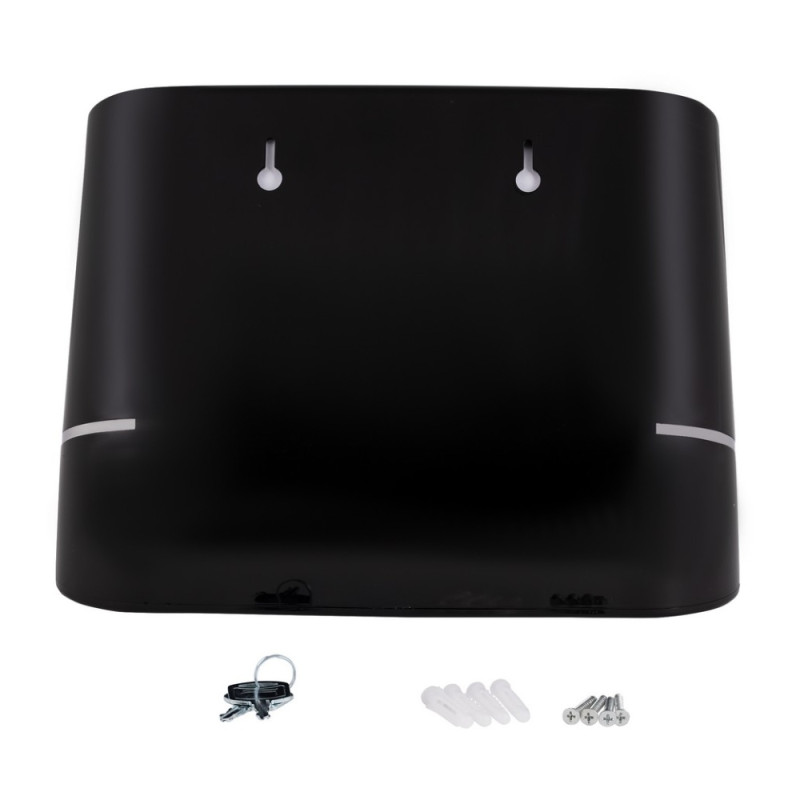 Тримач для паперових рушників Qtap Pohodli 300 мм QTDR600BP Black (Pobut)