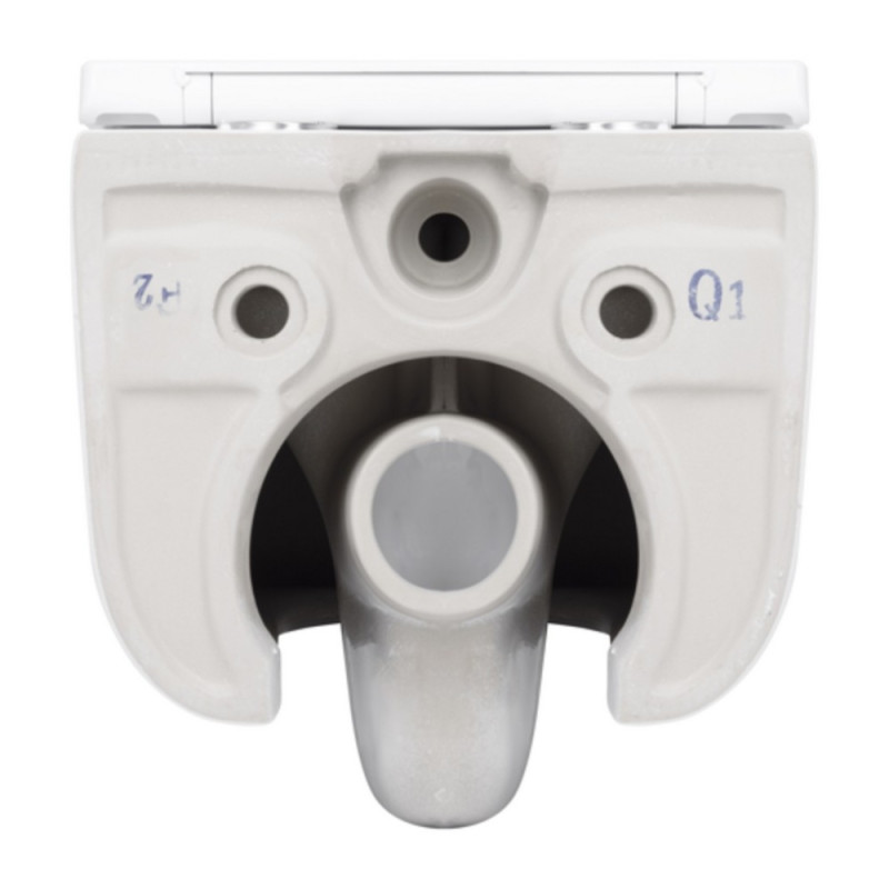 Унітаз підвісний Qtap Taurus безободковий з сидінням Soft-close QT2433084EUQW
