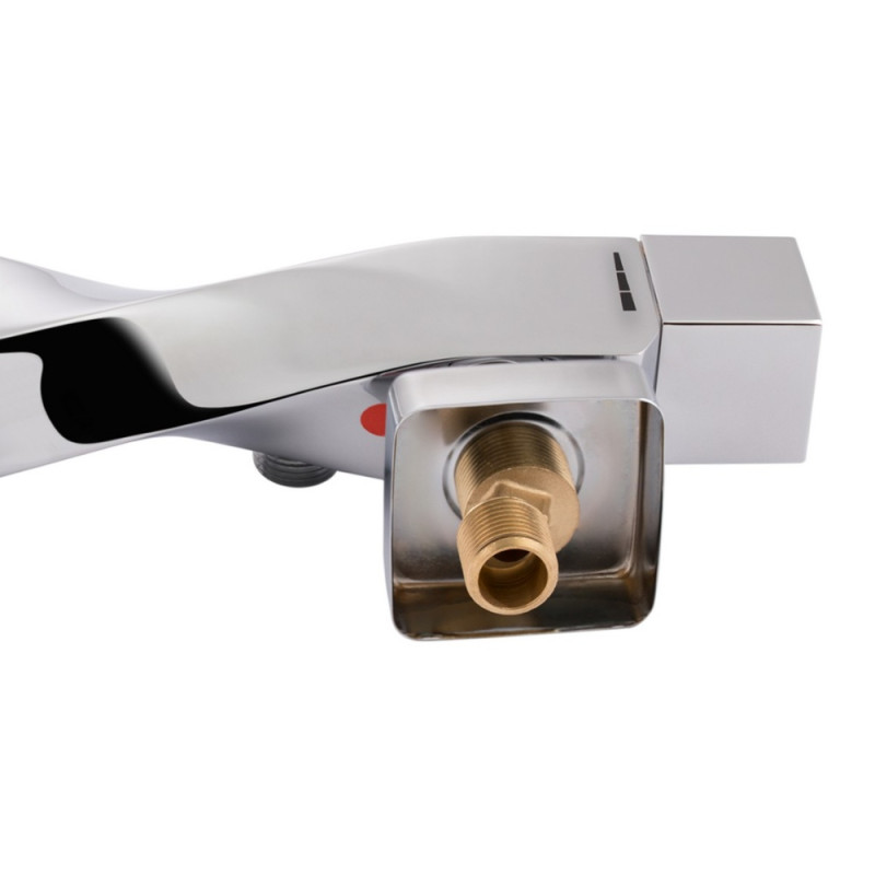Змішувач для душу Qtap Zkrouceny термостатичний QTZKR40T105C Chrome