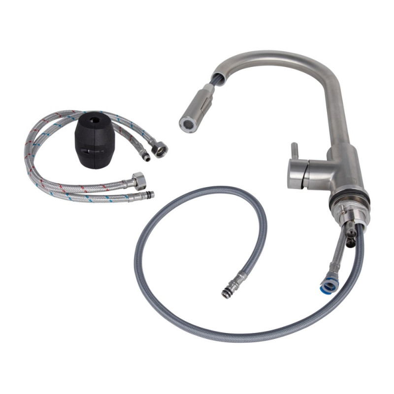 Змішувач для кухні Lidz Aria 015FL2 (k35) LDARI015FL2NKS43397 Nickel