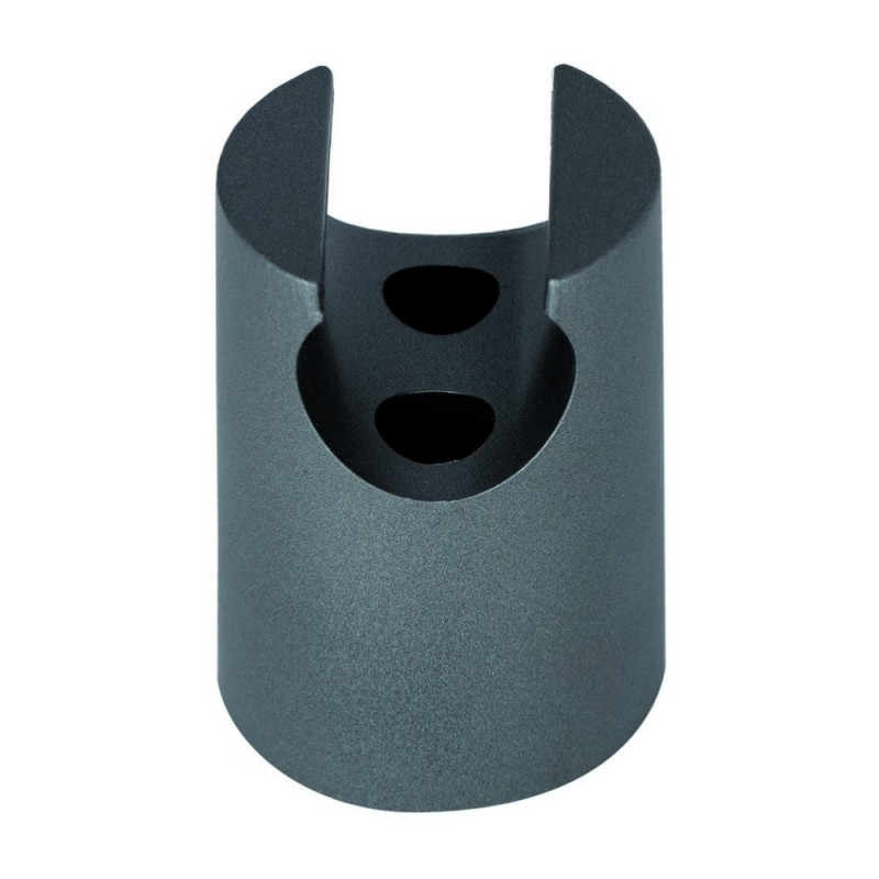 Тримач для ручного душу Qtap Spojeni округлий QT829910842854GRP Graphite