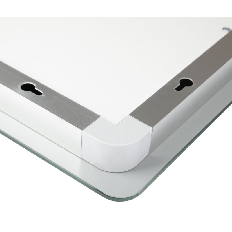 Дзеркало Qtap Mideya 800x800 з LED-підсвічуванням Touch, з антизапотіванням, димером QT2078NCF8080W