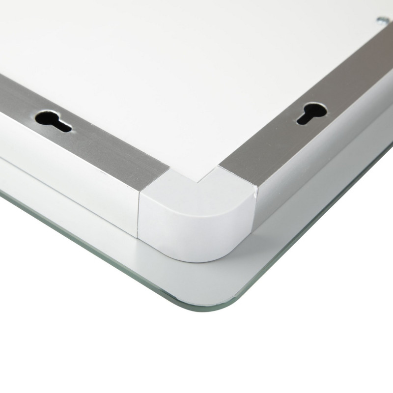 Зеркало Qtap Mideya 800x800 с LED-подсветкой Touch, с антизапотеванием, диммером, рег. яркости QT2078NCF8080W