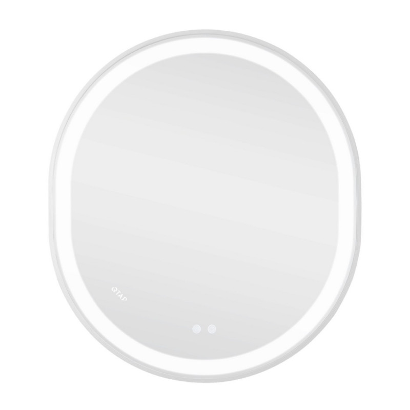 Зеркало Qtap Gemini 800х700 с LED-подсветкой Touch, с антизапотеванием, с диммером, рег. темп. цвета (3000-6500K) Reverse QT2578R8071W