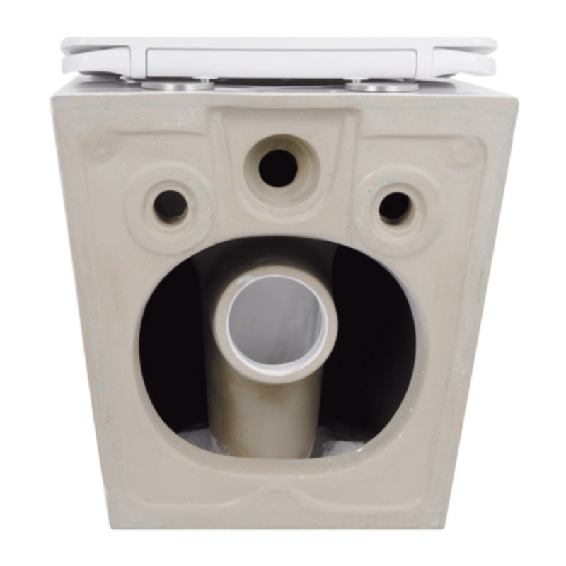 Унитаз напольный Qtap Robin безбачковый Ultra Quiet безободковый с сиденьем Soft-close WHITE QT13223381AW